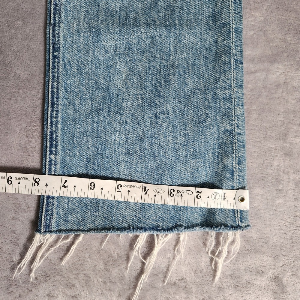 MOTHER Superior The Tripper Flood Fray Jeans Left In The Dust Distressed 24 - Picture 14 of 16